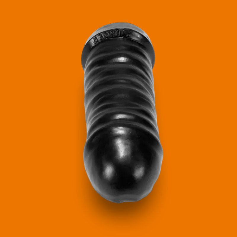 Pounder rippled wide gaper dildo