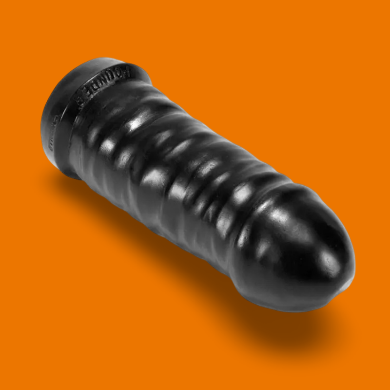 Pounder rippled wide gaper dildo