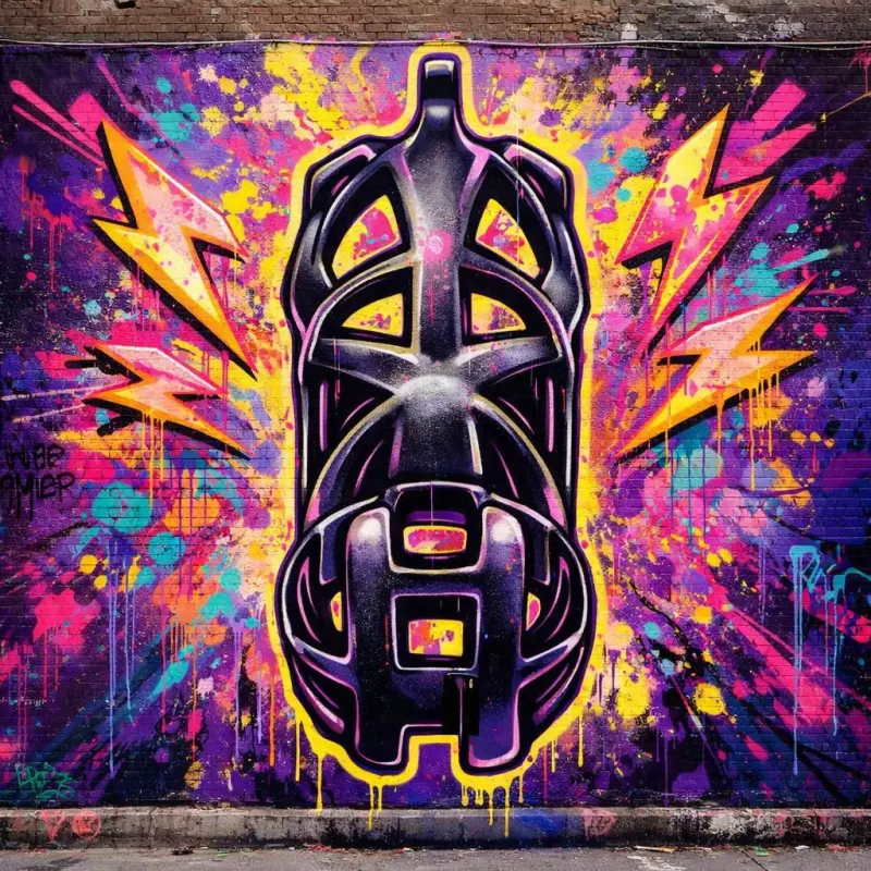KINK3D Cobra BFG Chastity Cage, largest Cobra made | Dark-Ink