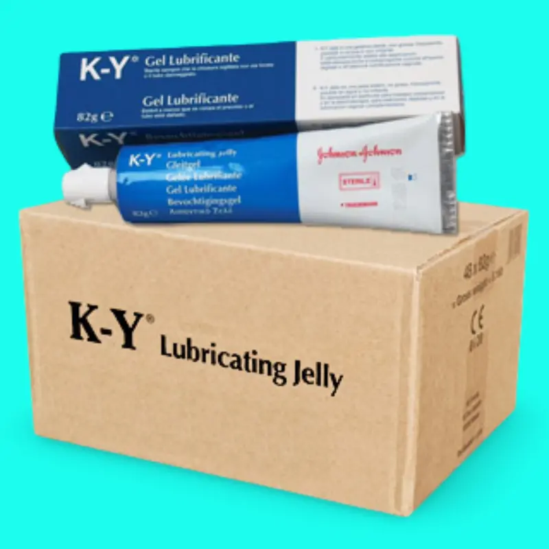 Gel lubricante estéril K-Y 82 g, bacteriostático, CE | Dark-Ink