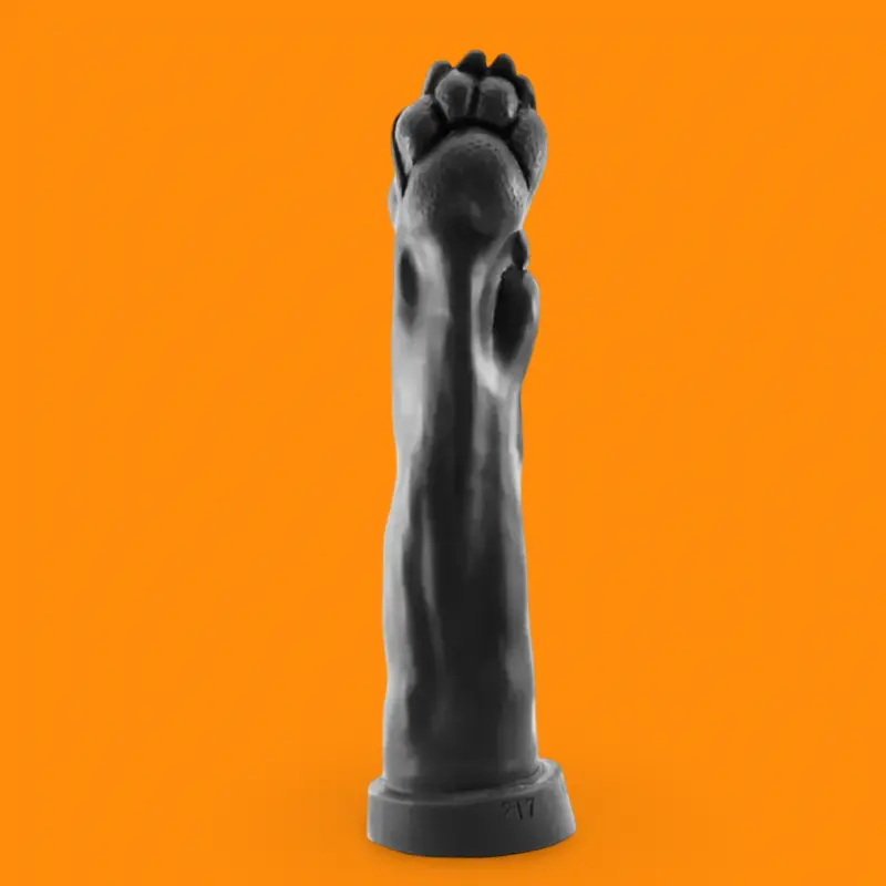 Oxballs Rex Pup-Paw Dildo, Pfotenkopf, Platin-Silikon | Dark-Ink