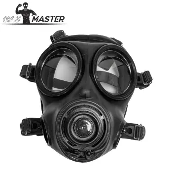 Masque à gaz fetish S10.4 GASMASTER | Double entrée | Dark-Ink
