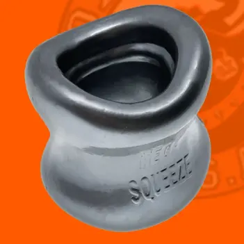 Oxballs Mega Squeeze Ballstretcher, ovaler Tunnel, drehbar | Dark-Ink