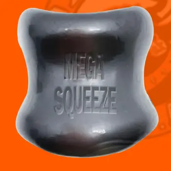 Oxballs Mega Squeeze Ballstretcher, ovaler Tunnel, drehbar | Dark-Ink