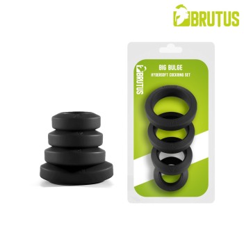 BRUTUS BIG BULGE - HyperSoft Silicone Cockring Set
