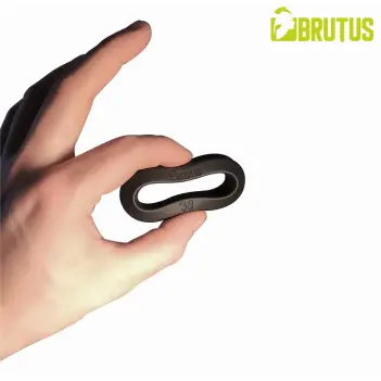 Cockring set BRUTUS Big Bulge silicona HyperSoft, 4 tallas | Dark-Ink