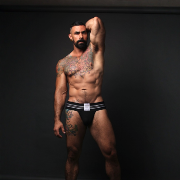 Tight end 3" JockStrap - Noir