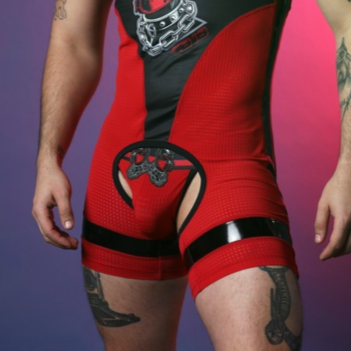 CellBlock13 Dark Pup Jockstrap rot-Schwarz | Dark-Ink