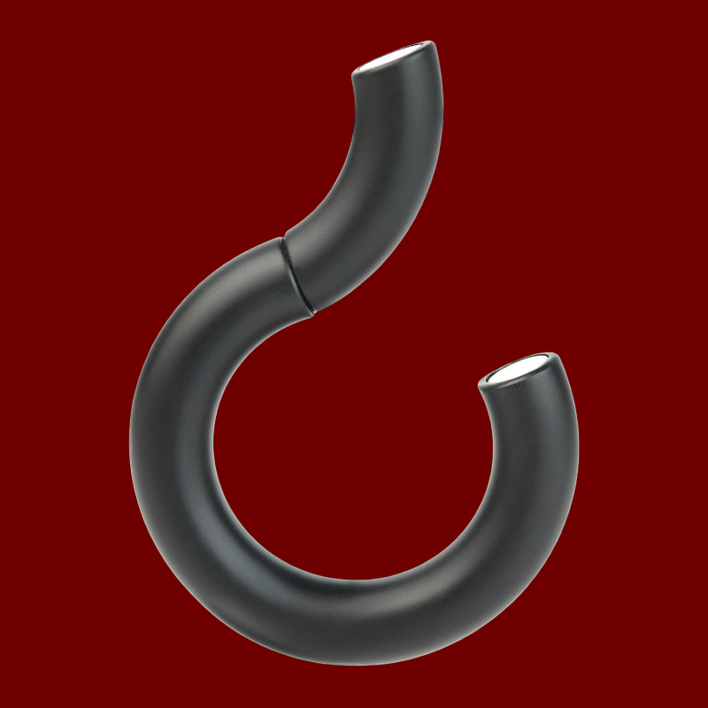 ZE DON – Ball Stretcher / Cockring Magnético Black Edition – Acero Inoxidable | Dark-Ink