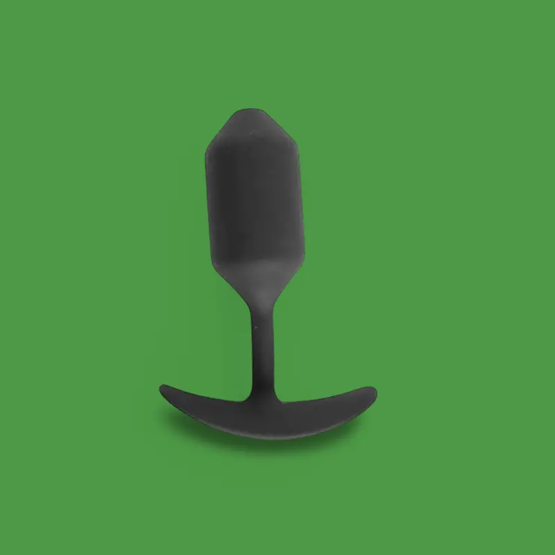 Plug anal BRUTUS Weighted Diamond, 3 tallas, silicona | Dark-Ink