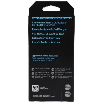 OptiMALE Reversible Stroker Link: smooth or textured side | Dark-Ink