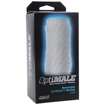 OptiMALE Reversible Stroker Link: smooth or textured side | Dark-Ink