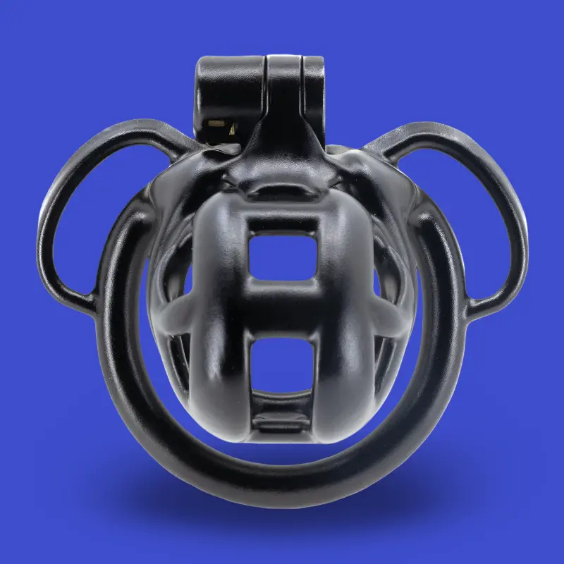 Anillo base castidad KINK3D Curved Strap Ring, 2 bucles | Dark-Ink