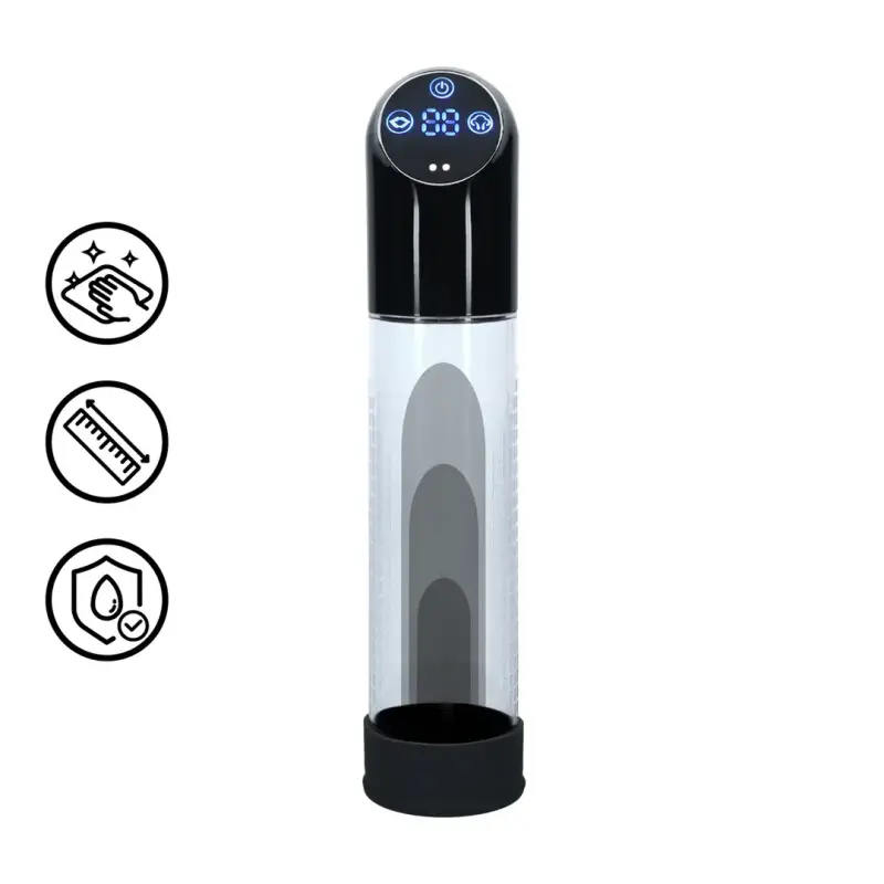 PUMPED Automatic Waterproof Penis Pump, IPX7 rated | Dark-Ink