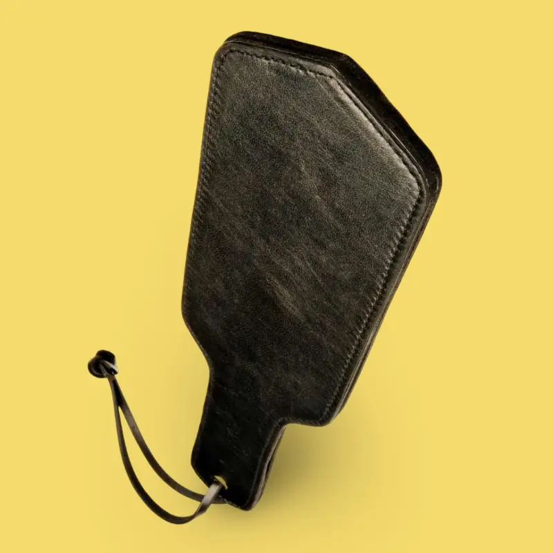 FIST UK Leather Paddle, Double-Layer, 8.5 x 33 cm Surface | Dark-Ink