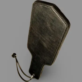 FIST UK Leather Paddle, Double-Layer, 8.5 x 33 cm Surface | Dark-Ink