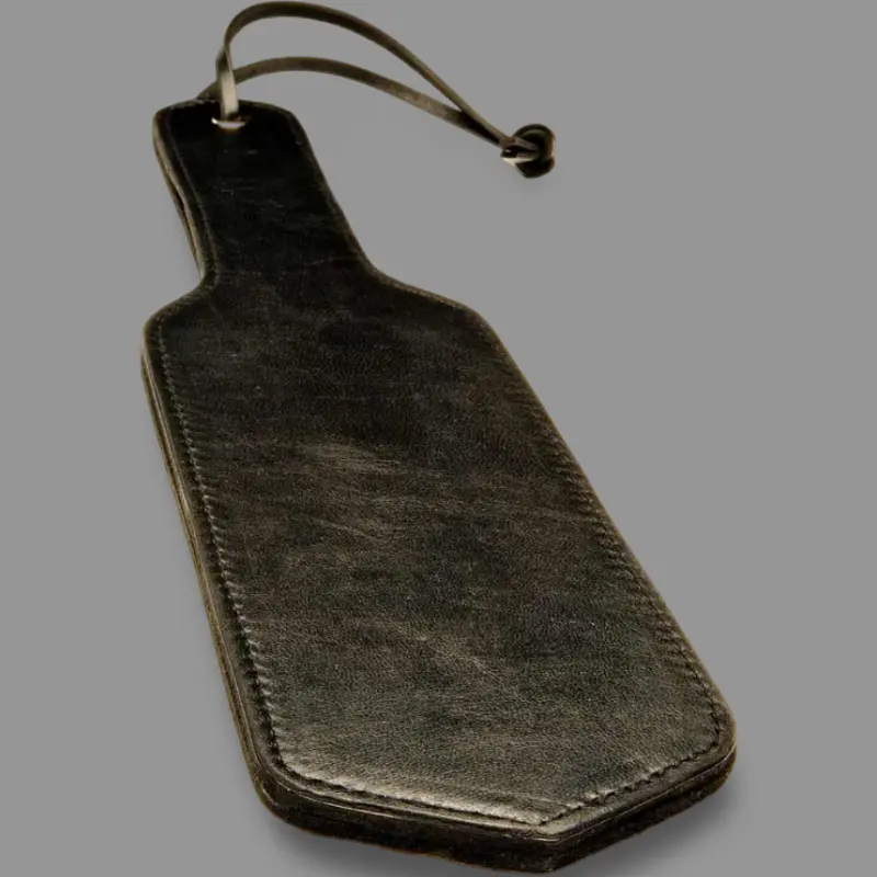 FIST UK Leather Paddle, Double-Layer, 8.5 x 33 cm Surface | Dark-Ink