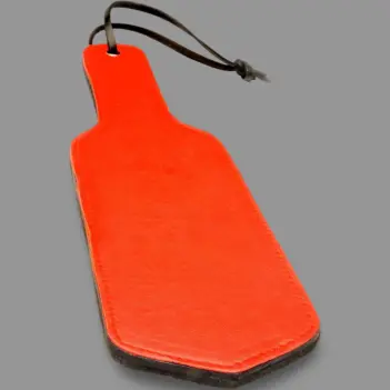 FIST UK Leather Paddle, Double-Layer, 8.5 x 33 cm Surface | Dark-Ink