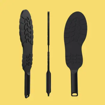 FIST UK Skyhi Spanking Paddle Stiefelform, Leder, BDSM | Dark-Ink