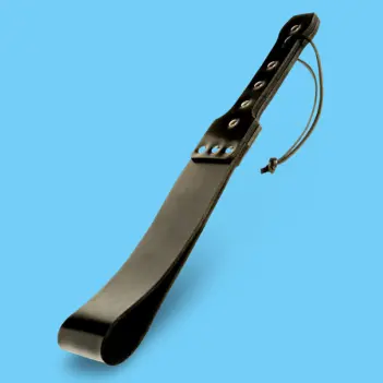 FIST UK Skyhi Loop Spanking Paddle, Double Hit, 43 cm | Dark-Ink