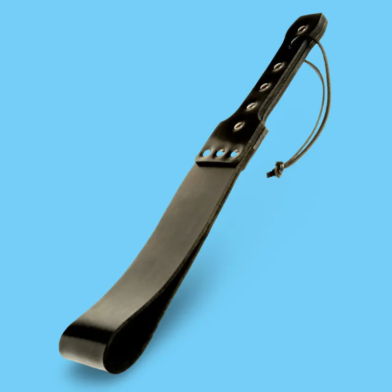 FIST UK Skyhi Loop Spanking Paddle, Double Hit, 43 cm | Dark-Ink