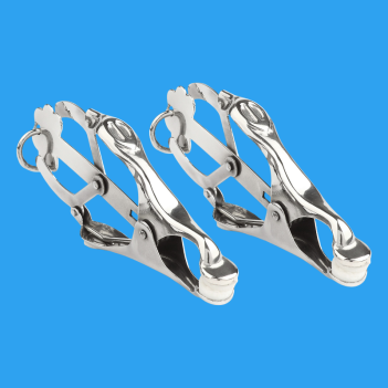 Pinzas Clover con Anillo – Acero Inoxidable – Par
