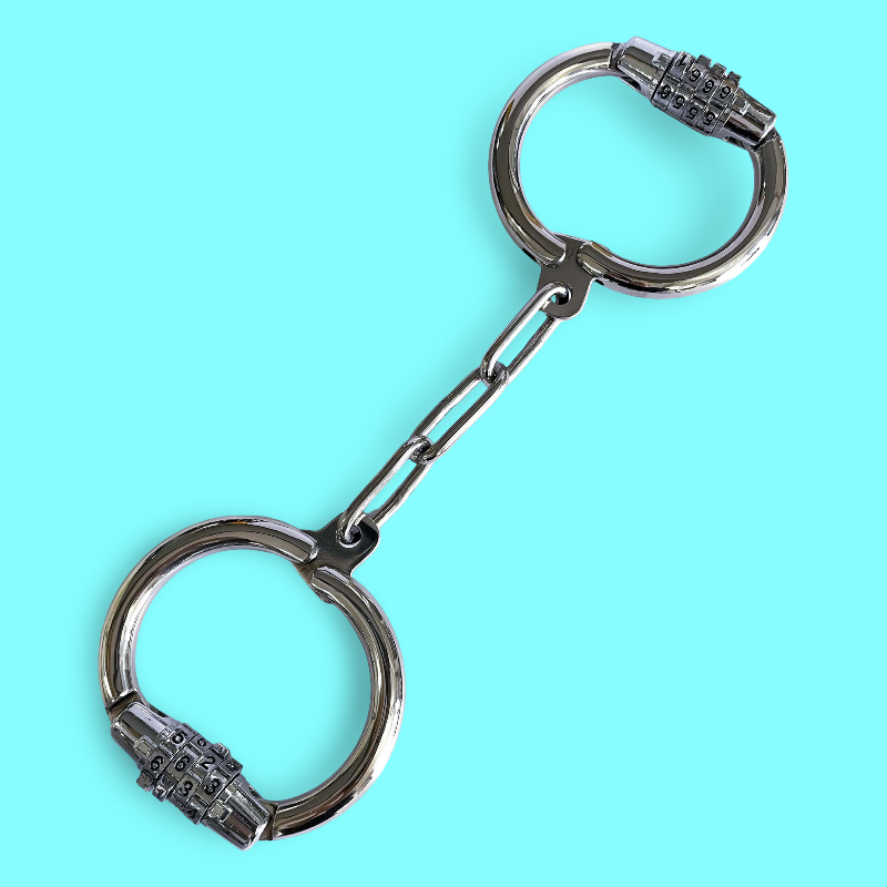 Menottes en acier inoxydable avec verrou à combinaison