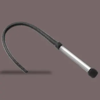 Látigo DARKLINE Beast Bullwhip, una cola, mango acero inox | Dark-Ink