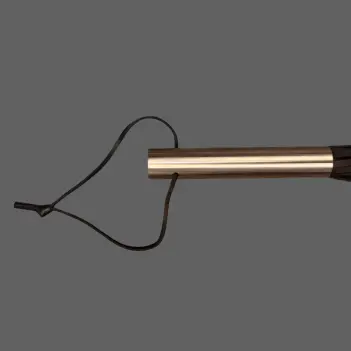Flogger DARKLINE Brutal Love, acero macizo, 36 tiras cuero | Dark-Ink