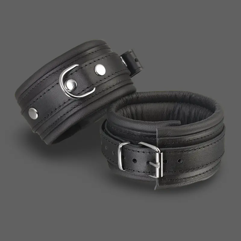 DARKLINE Leder Handfesseln gepolstert, 50 mm, Bondage | Dark-Ink