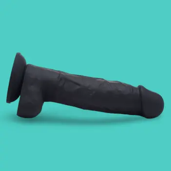 Power Pecker 7" Realistic Dildo, Suction or Harness Ready | Dark-Ink