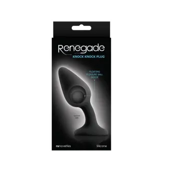 Knock Knock Renegade Analplug, freie Stahlkugel im Inneren | Dark-Ink