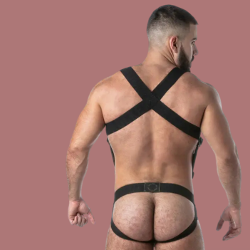 Rub it body strap harness