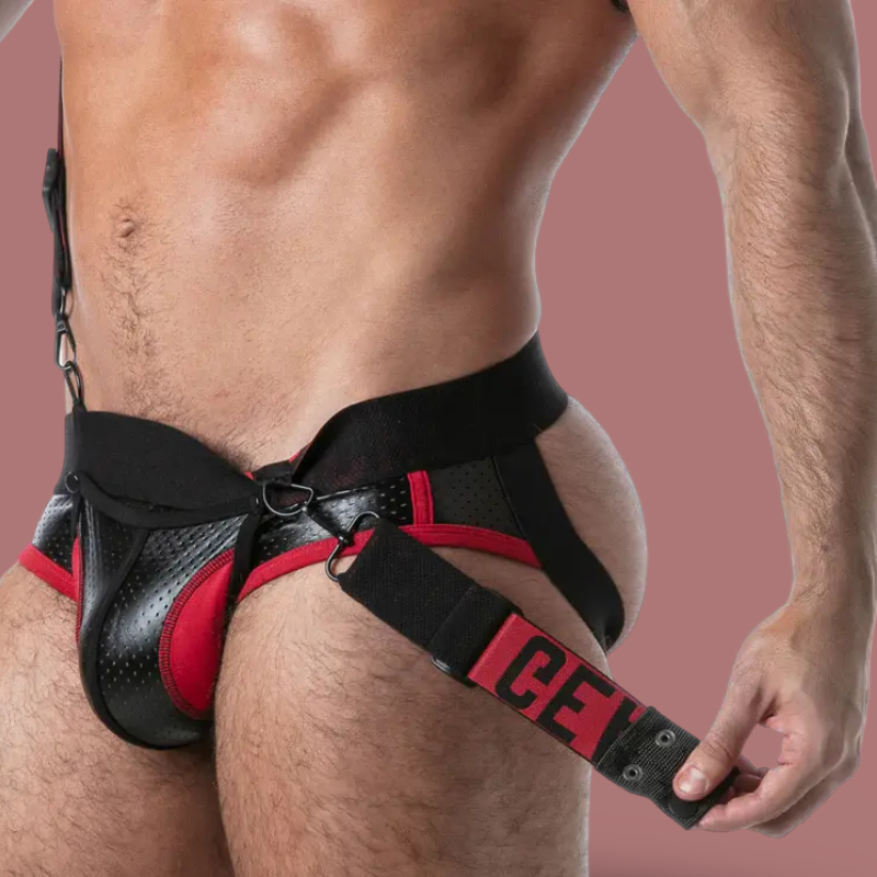 Rub it body strap harness