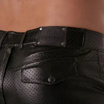 Short cargo fetish Locker Gear Rub It loose fit, polipiel | Dark-Ink