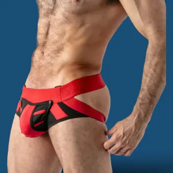 Locker Gear Open Access Jock Brief, Glory Hole, 3 Farben | Dark-Ink