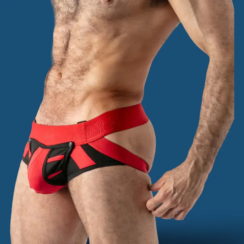 Locker Gear Open Access Jock Brief, Glory Hole, 3 Farben | Dark-Ink