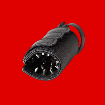 Cock sheath en cuir avec picots internes