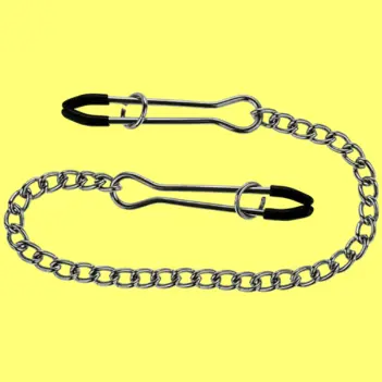 DARKLINE Tweezer Nipple Clamps, Sliding Ring Adjustment | Dark-Ink