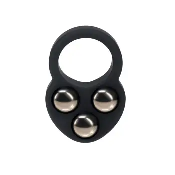 Cockring con triple peso LEVELZ silicona líquida negro | Dark-Ink