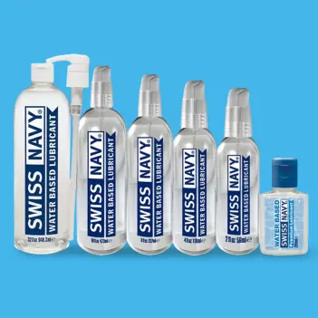 Swiss Navy Water-Based Lubricant, gel-to-liquid formula | Dark-Ink