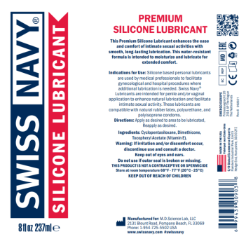 Swiss Navy Premium Silicone Lubricant – Lubrifiant silicone