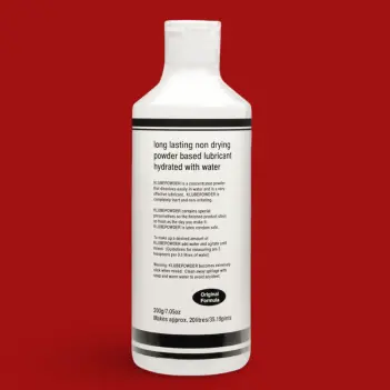 K-Lube Lube Powder 200g: glycerin-free, adjustable texture | Dark-Ink