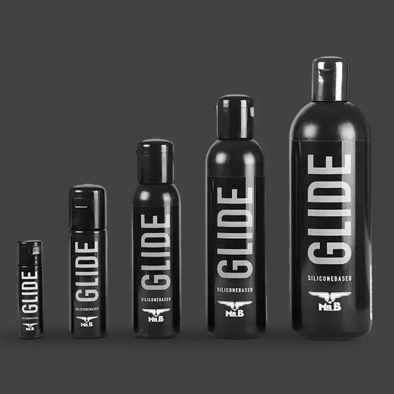 Lubricante de silicona Mister B GLIDE, 4 tamaños | Dark-Ink