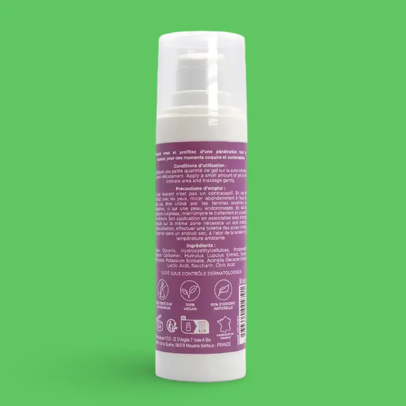 Gel anal relajante Easylove 30ml, Made in France | Dark-Ink