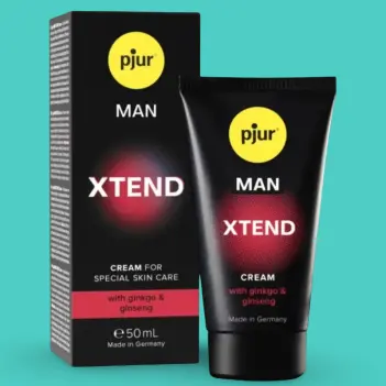 Crème pénis pjur MAN Xtend, ginkgo et ginseng, 50ml | Dark-Ink