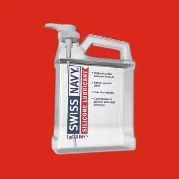 Swiss Navy Silicone Lubricant, locking pump, waterproof | Dark-Ink