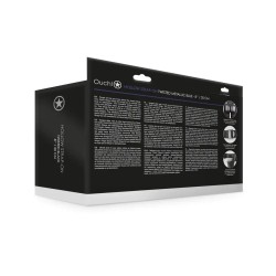 Hollow strap-on curved metallic blue 8" / 20cm