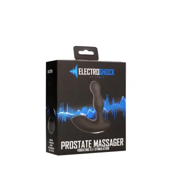 OUCH! E-Stim Prostate Massager, 10 Speeds, Silicone | Dark-Ink