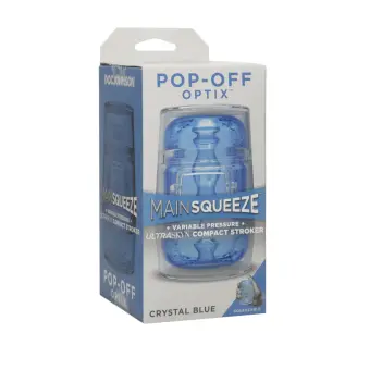 Masturbador Pop-Off Optix Doc Johnson transparente | Dark-Ink